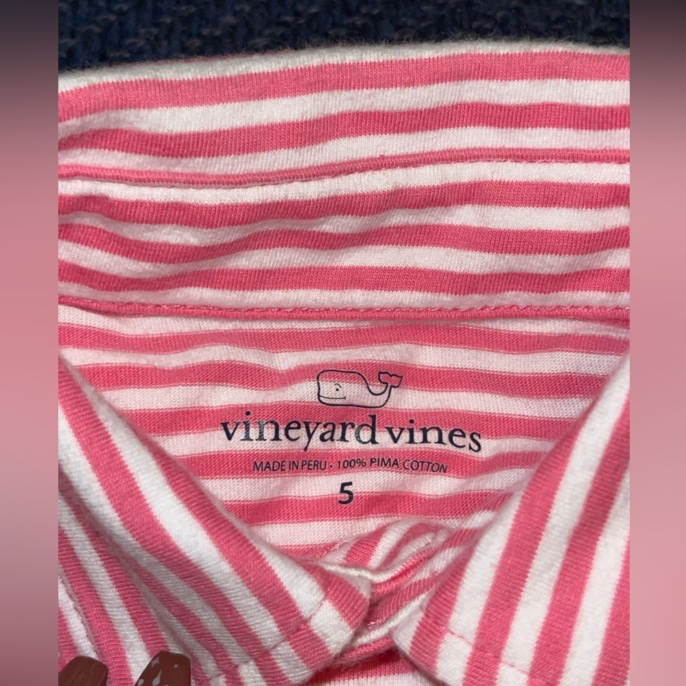 Vineyard Vines Pink and White Striped Polo for Boys - Picture 5 of 5